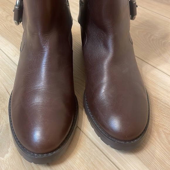 Donald J Pliner Brown Leather Booties Size 7 - Picture 8 of 15